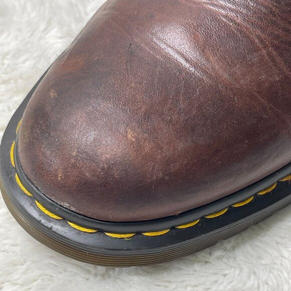 Dr. Martens Men\'s Brown  Leather Lace Up Boston Round Toe Shoes Size 11 US main image 7